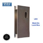 Weld On Lock Box For Gates-Suits Lockwood 3570 series Locks-Zinc Plated-