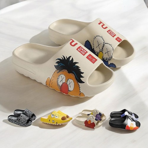 Summer Sale! Cozy Unisex Cloud Pillow Slippers Nonslip Cartoon Yeezy Slides