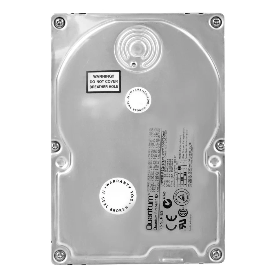 Hard Drive Quantum Fireball Ex EX64A014 6.4GB 5400U/Min 512KB Ata Ide 3.5 " Inch - Image 2 of 3