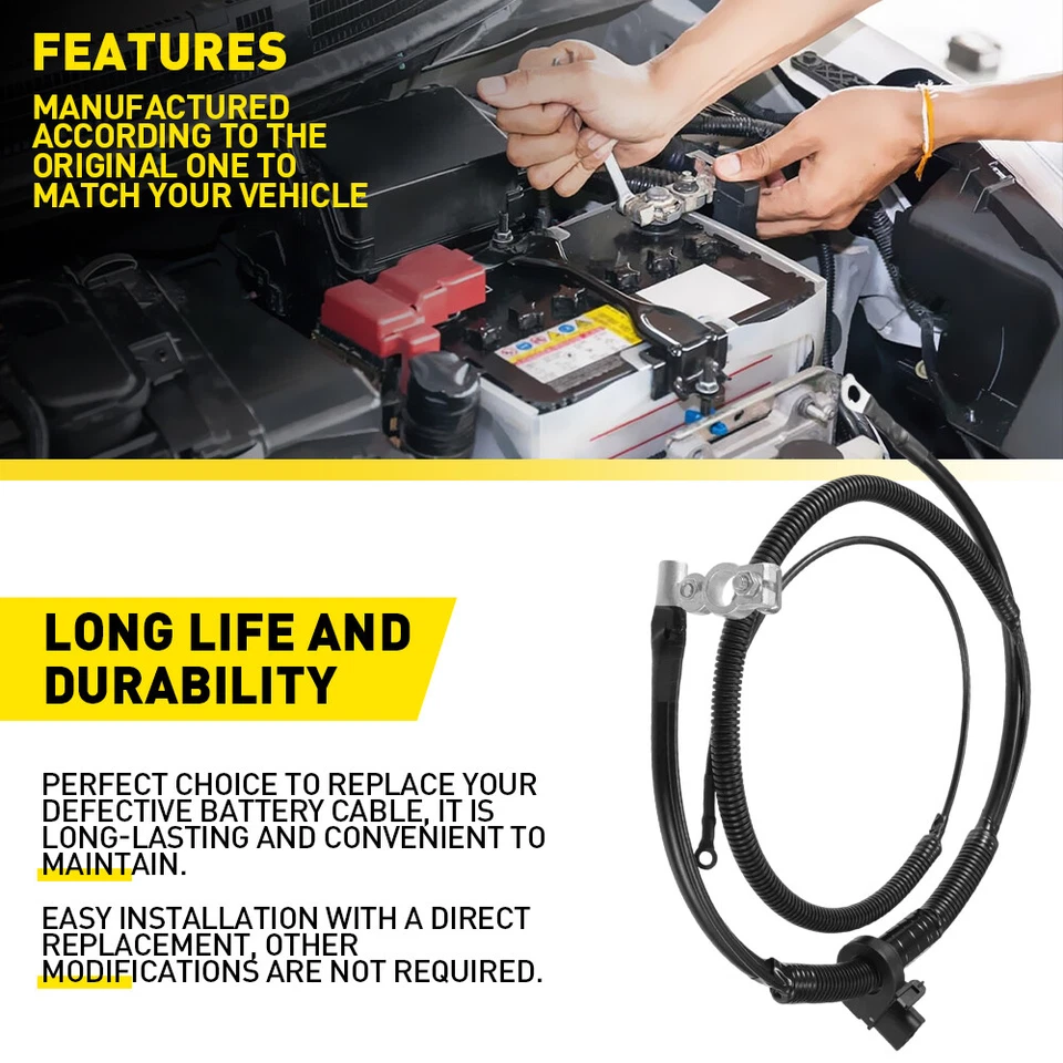 Cable de batería negativo de 3 pines 22846471 para GMC Yukon XL 1500 2500 2007-2013 2014 Foto 4 de 4