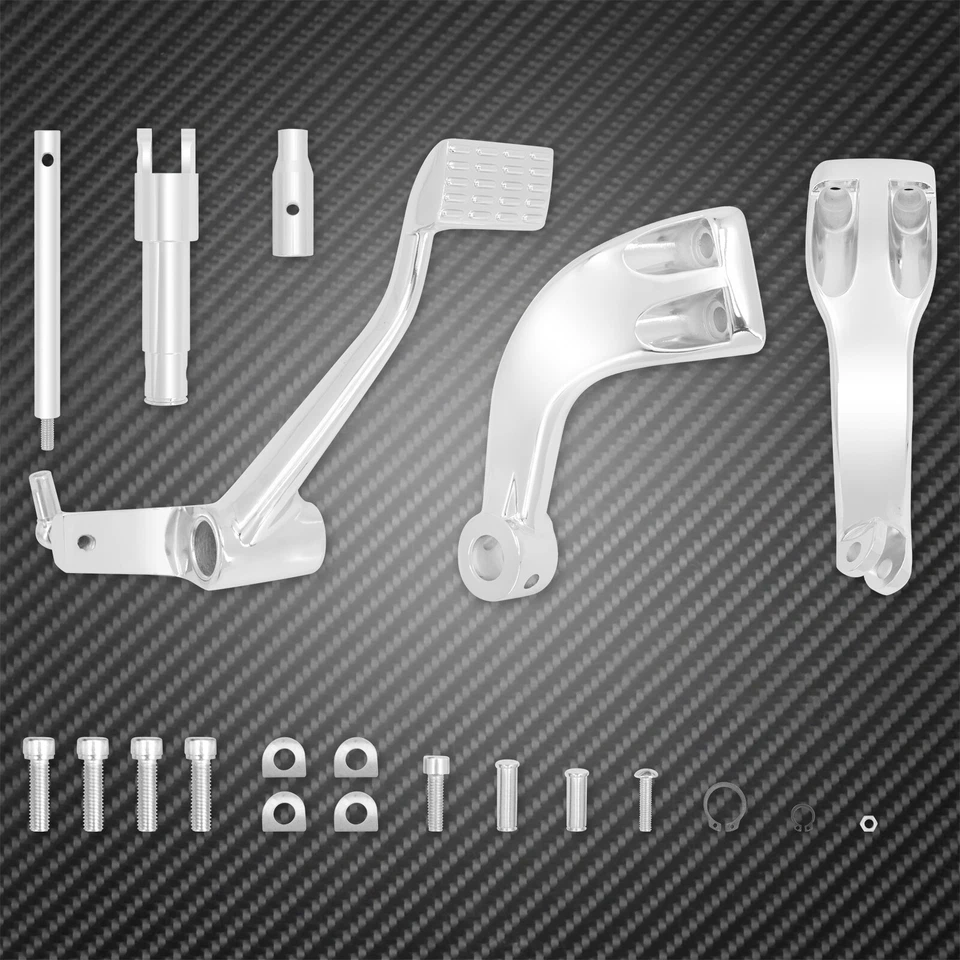 Kit de palanca de estriberas cromadas para Harley Sportster 883 1200 2014-23 Foto 4 de 4