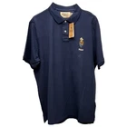 Polo Denim Ralph Lauren Polo Bear Cowboy Short Sleeve Shirt Blue Mesh $125