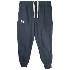 Under Armour Women's Black Rival Drawstring Fleece Jogger Pant Size M