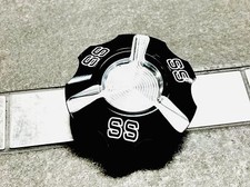 BLACK CONTRAST CUT "SS" ENGRAVED BILLET GAS CAP 15-19 POLARIS SLINGSHOT