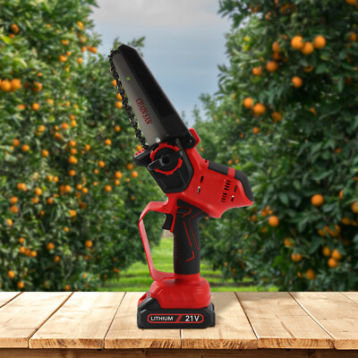 6 Zoll Tragbar Elektrische Kettensäge Handheld Chainsaw Baumsäge Astsäge DHL NEU