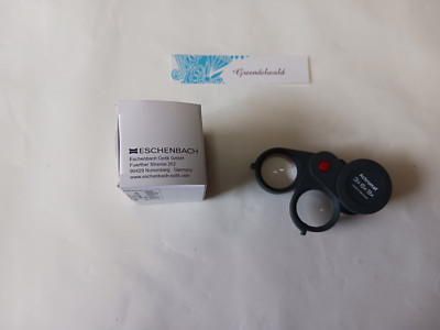 ESCHENBACH 3X 6X 9X Loupe for inspection folding plastic magnifi E1186-9