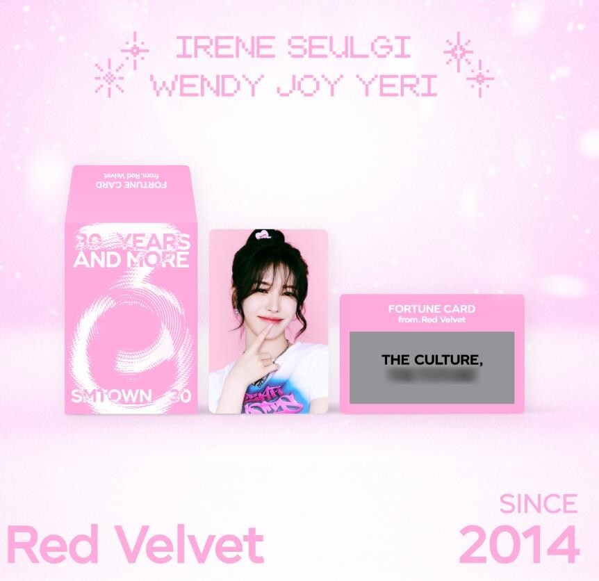 SMTOWN LIVE 2025 OFFICIAL GOODS RED VELVET FORTUNE SCRATCH SMTOWN LIVE 2025 OFFICIAL GOODS RED VELVET FORTUNE SCRATCH