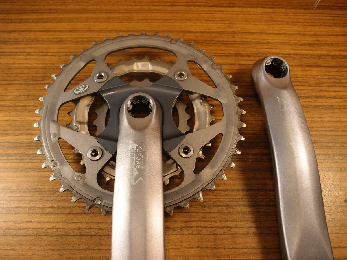 1999 MTB crankset Shimano Deore LX FC-M571 VIA Japan 175 mm