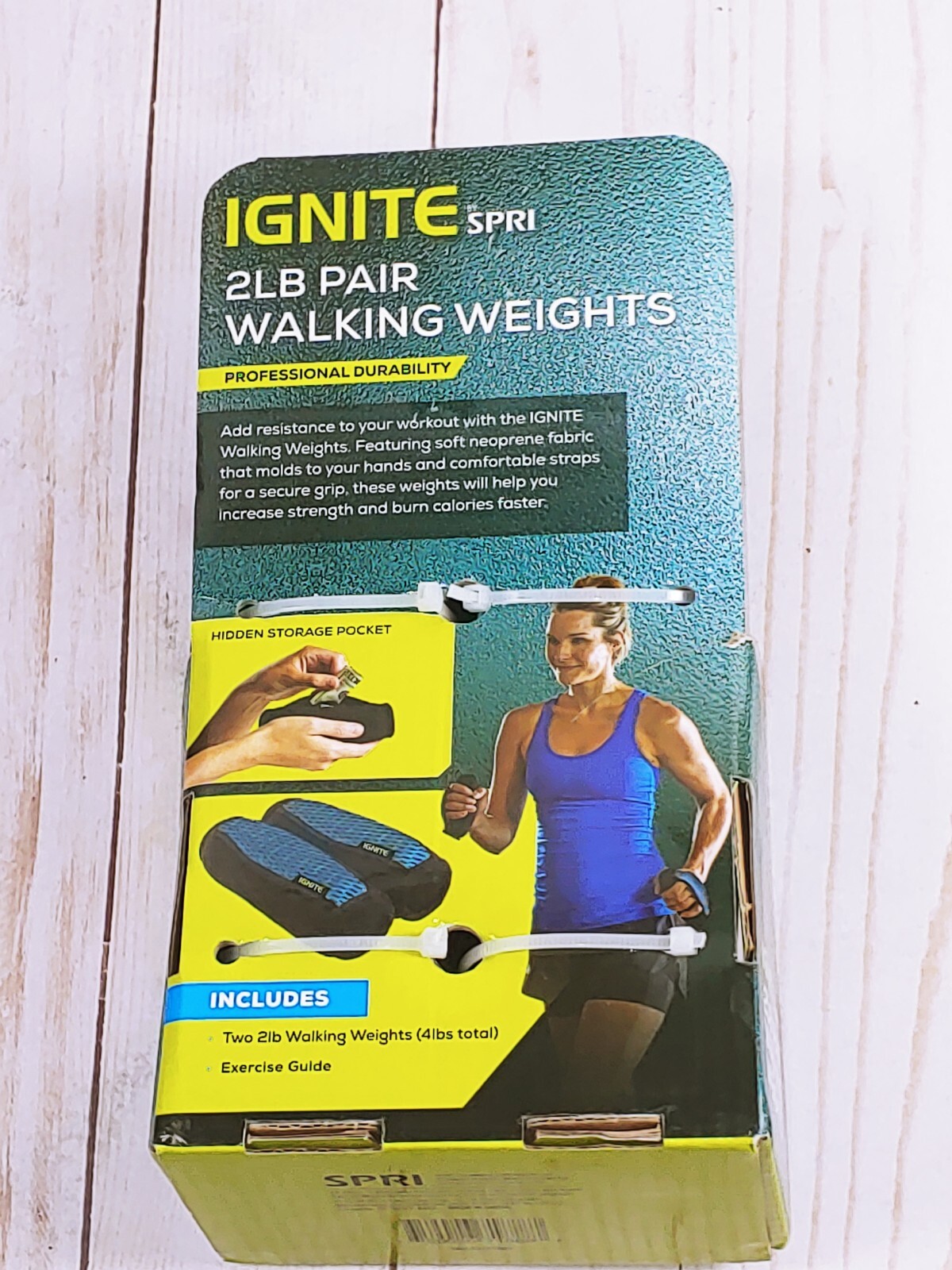 Ignite by SPRI Walking Weights 2lb Set Blue and Black 759026718887 eBay