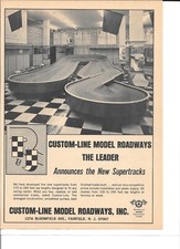 R  J Custom Line Model Roadways Slot Car Track Original Vintage Magazine Ads