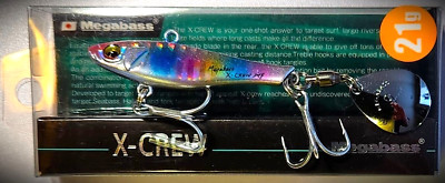 Megabass X-Crew Full Body Bladed Jig 21g G Rainbow-Great Casting Lure-USA Ship!!