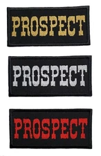 Prospect Embroidered/Applique Iron On Patch 4.1" x 2" Grunge New MC Motorcycle