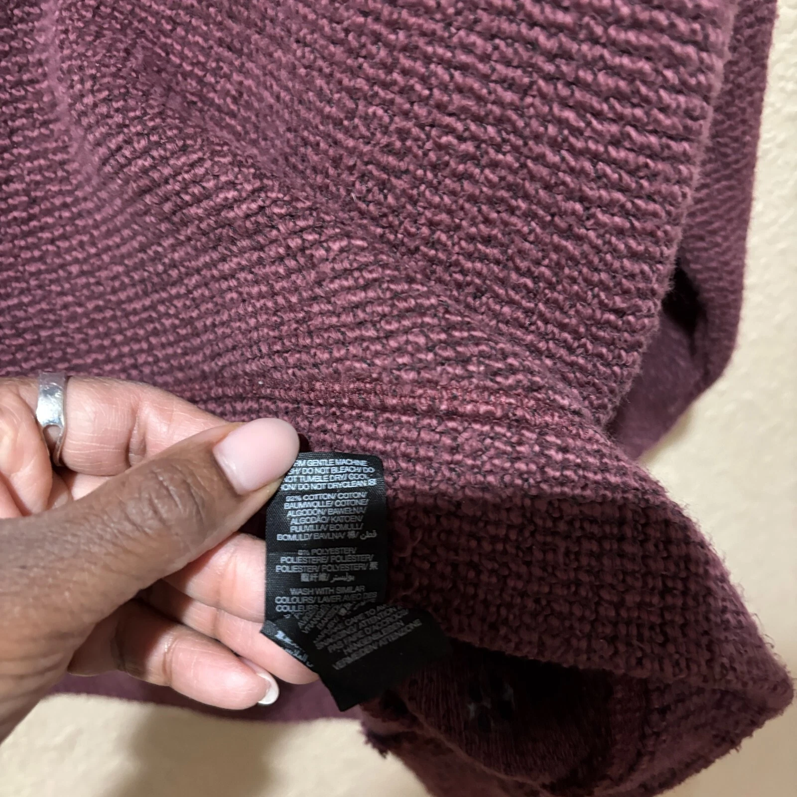sweaty-betty funnel neck boucle restful 1/2 zip sweater