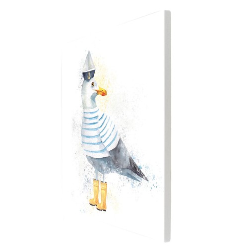Seagull Get Dressed Ceramic Tile Picture Beach Plaque Sign Wall Art K T Bentley - Picture 3 of 5