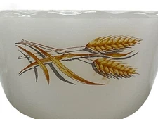 Fire King Custard Dessert Bowls ~ Set of 2 ~ Clear and Opaque Scalloped Edges