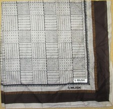 MUSK Mens Gray Handkerchief 46cm /SOBASHK 22