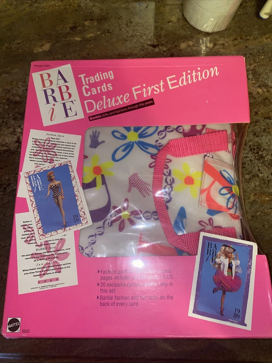Barbie Trading Cards Deluxe Set First Edition Sealed With Binder