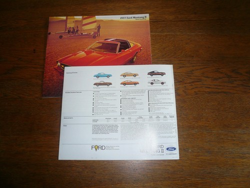 Folleto de ventas de Ford Mustang 1977 y 1978 - dos por uno - Imagen 10 de 10