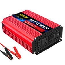 4000W Pure Sine Wave Power Inverter DC 12V To AC 110V Car Power Transformer
