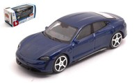 Burago 1/43 Porsche Taycan 2018 Blau Modellbau Statisches Modell Diecast