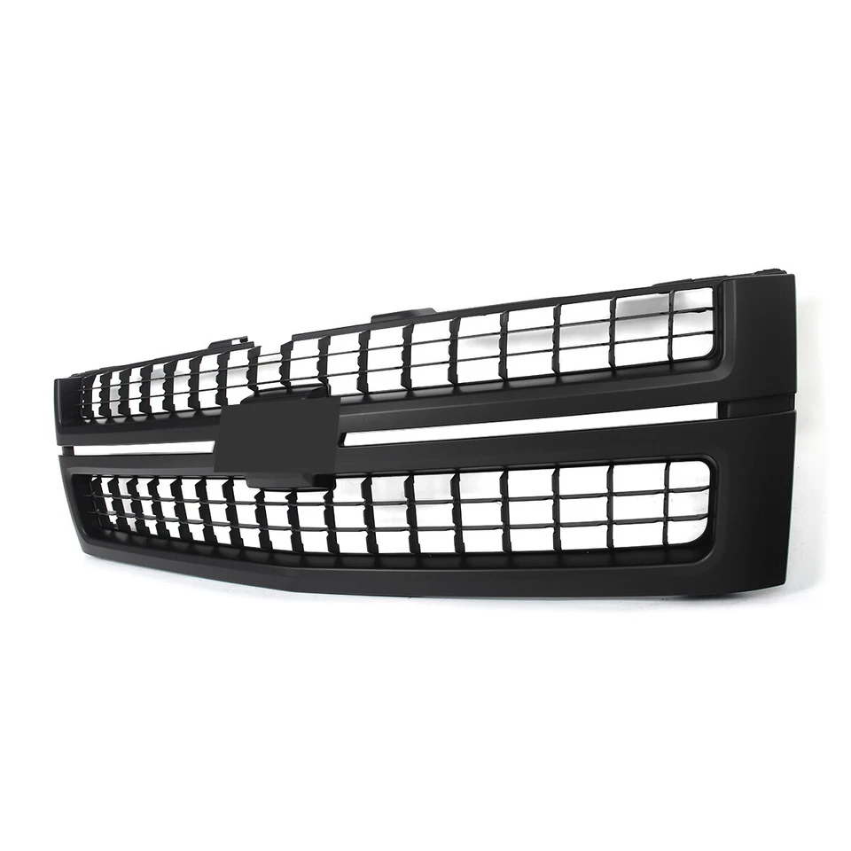 For 2007-2010 Chevy Silverado 2500 3500 HD Matte Black Grille Square Mesh Grill Foto 4 de 4