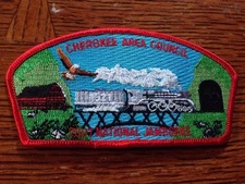 MINT 2001 JSP Cherokee Area Council Red Border - Train