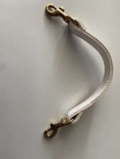 White Leather Removable Top Handle for Handbags
