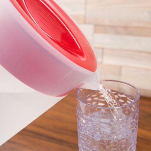 Pitcher Classic 1 Gallon Clear Base, Red Lid - Picture 2 of 7