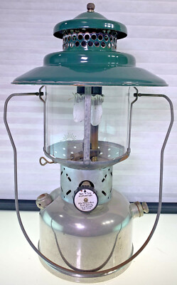 Coleman - みあ Coleman Model 228D Nickel Big Hat Camping Lantern born A/50