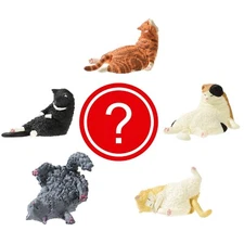 Miniature Sleeping Orange Black Grey Calico Yellow Cat Figure Japan 1 Random Toy