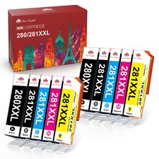 10x PGI-280XXL CLI-281XXL Printer Ink for Canon Pixma TR8520 TS9520 TS9521C