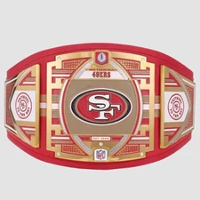 San Francisco 49ers WWE Championship Legacy Title Belt Adult Size
