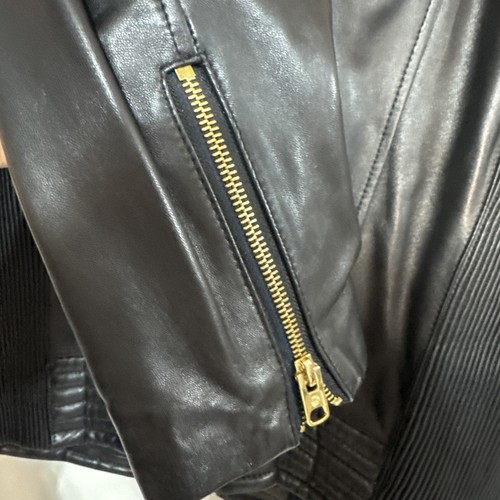 Michael Michael Kors Bikerjacke schwarz Leder Größe XL - Bild 12 von 20