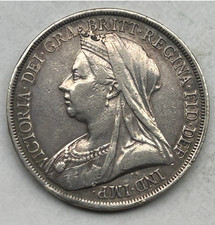 GREAT BRITAIN SILVER CROWN 1893