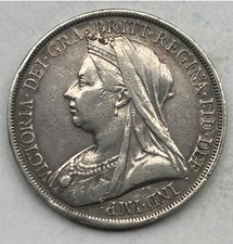 GREAT BRITAIN SILVER CROWN 1893