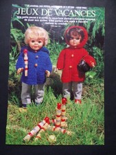 § page poupées MODES ET TRAVAUX 08/1983 Marie Françoise, Jean Michel - tricot