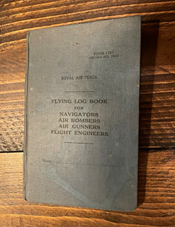 Royal Air Force RAF Flying Log Book Form Revised Oct 1943
