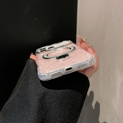 iPhone 17 Pro Max Iridescent Glitter Sparkly Pearly Bling Translucent Case Aesth