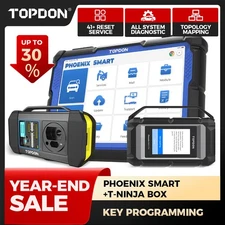 2025 TOPDON Phoenix Smart & T-Ninja Box J2534 ECU Programming IMMO Key Bundle