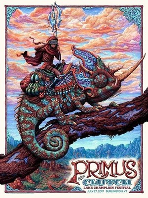 Primus Clutch Lake Champlain Festival 2017 Concert Poster