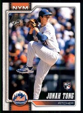 2026 Topps #4 Jonah Tong RC New York Mets 58654