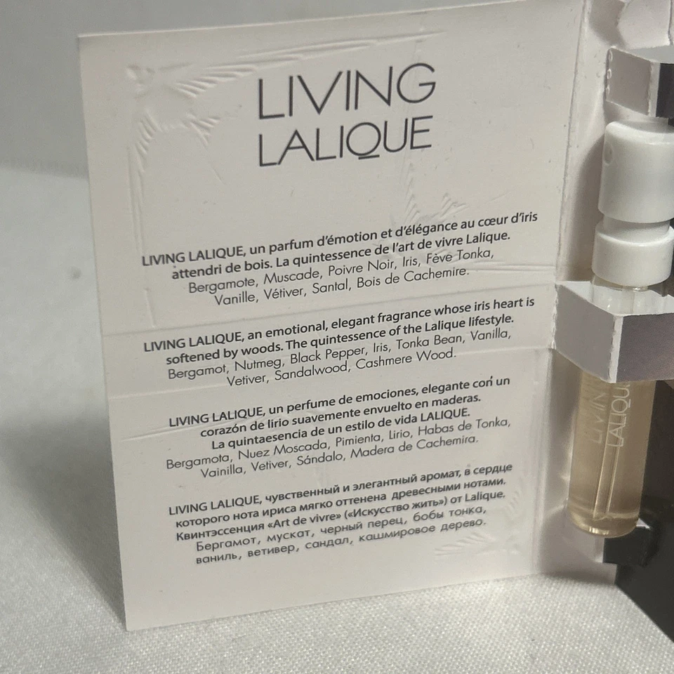 Living Lalique Eau De Parfum Fragancia Perfume 2 ml Spray Natural Muestra Foto 2 de 4