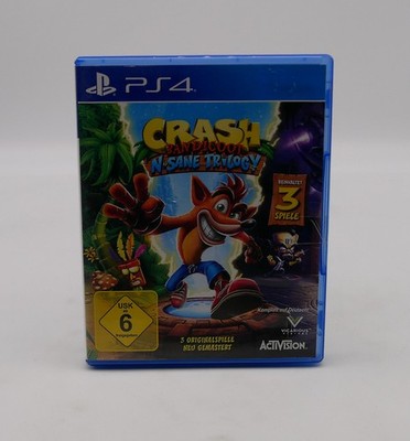 Crash Bandicoot - N Sane Trilogy 3 Spiele für die Playstation4 PS4 guter Zustand