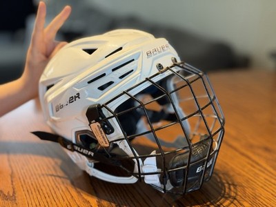 Bauer Reaktor 150M Ice Hockey Helmet Size M with Cage Profile II M/M Certif Used