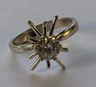 Vintage ring sterling silver 925 Size 6.5 Weight 2.73 g. Ukrainian jewelry.