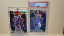 Genesis Mosaic Case Hit Lot Of 2 - Ivica Zubac 2022, Cam Reddish 2021 PSA MINT 9
