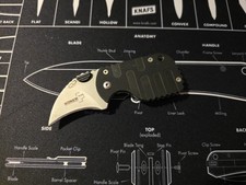 Böker Plus Subclaw CLB Design Black G10 Folding Pocketknife Hawkbill Blade