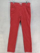 LOFT Corduroy Modern Red Skinny Pants Women's 5 Pocket Size 27/4