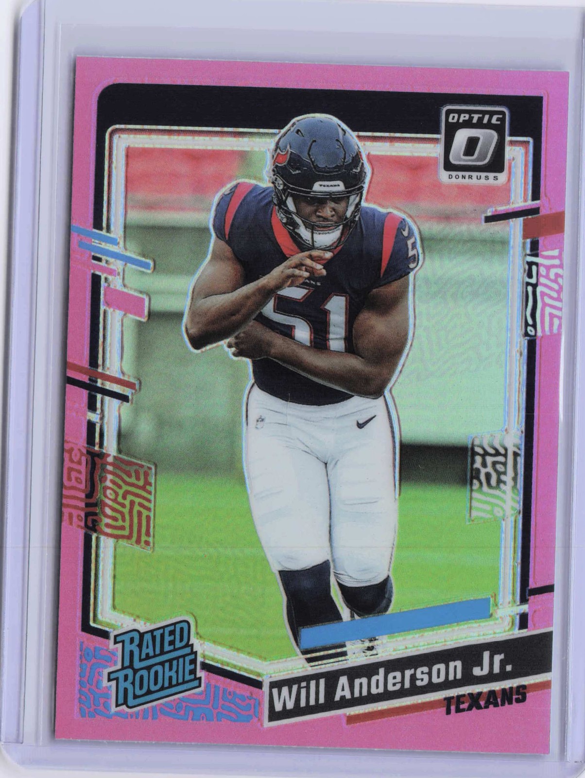 Will Anderson Jr. 2023 Donruss Optic #246 Pink RC Houston Texans