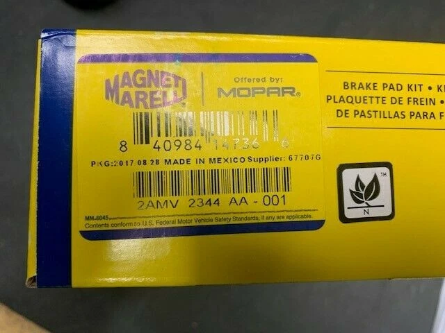 KIT ZAPATA FRENO TRASERO JEEP GRAND CHEROKEE 1994-1998 2AMV2344AA - NUEVO OEM Foto 3 de 3